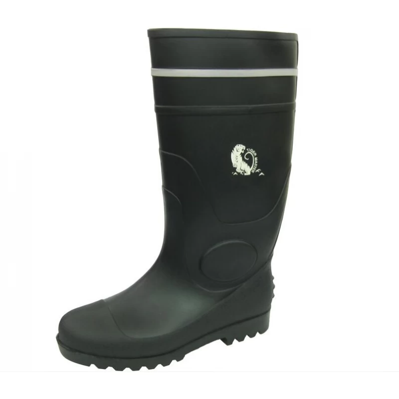 China BBS safety pvc rain boots with reflective stripe manufacturer