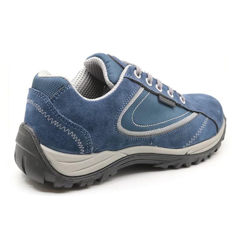 China BTA019 PU injection suede leather composite toe sport type work shoes manufacturer