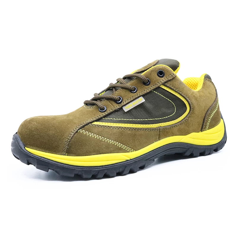 China BTA020 S1P SRC PU injection anti slip esd safety leather shoes manufacturer