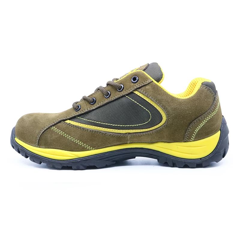 China BTA020 S1P SRC PU injection anti slip esd safety leather shoes manufacturer