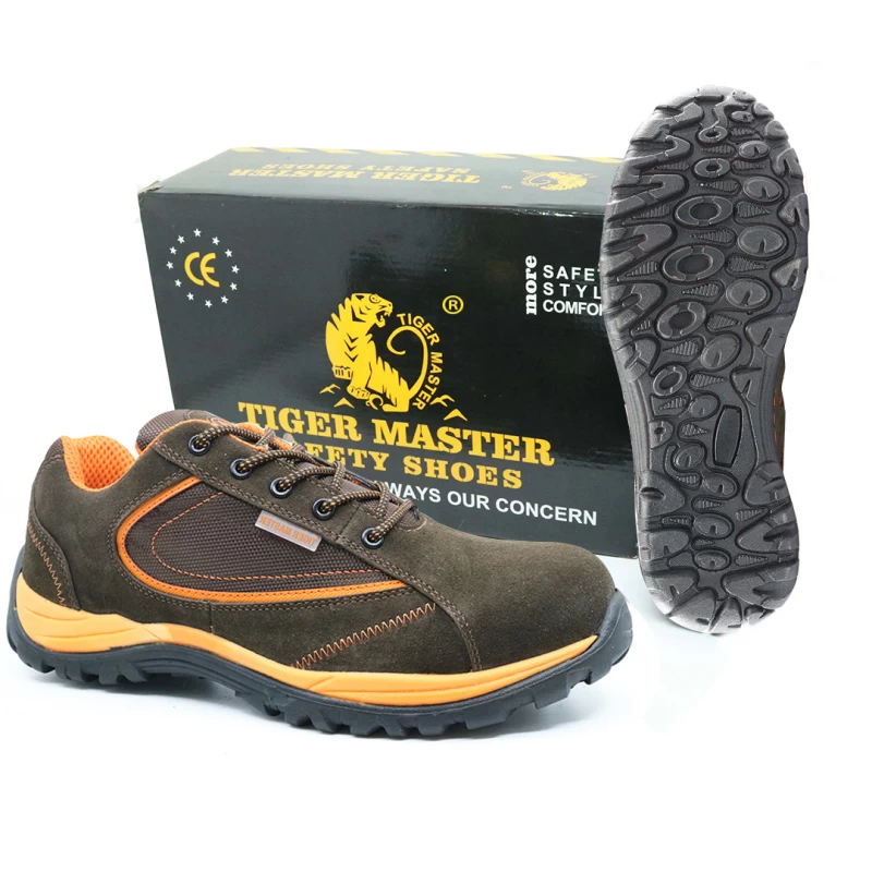 China BTA021 new style tiger master brand anti static suede leather safety shoes manufacturer