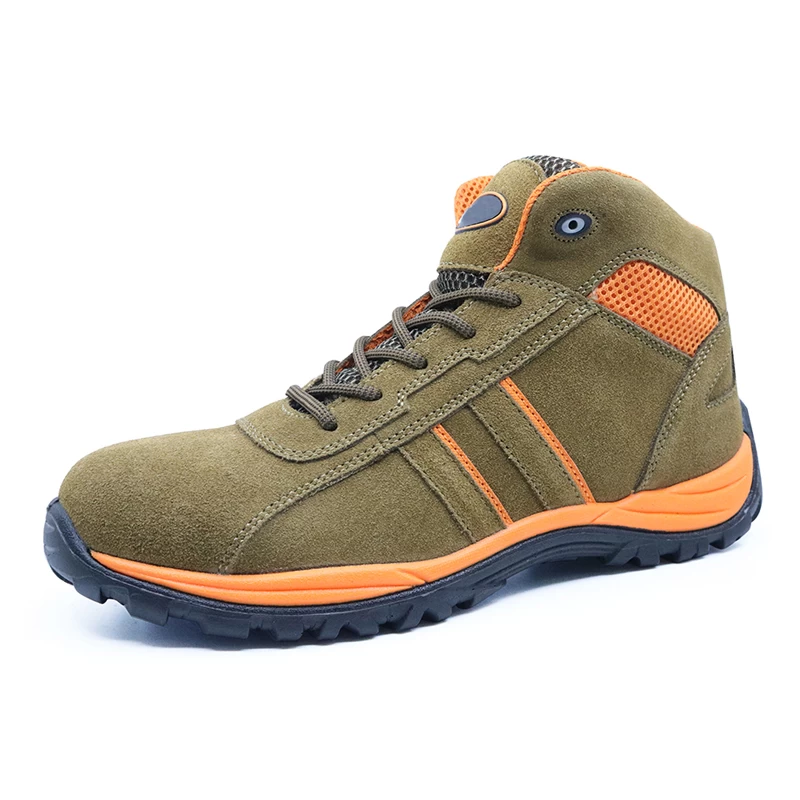 China BTA022 High ankle pu injection oil acid resistant work shoes safety manufacturer