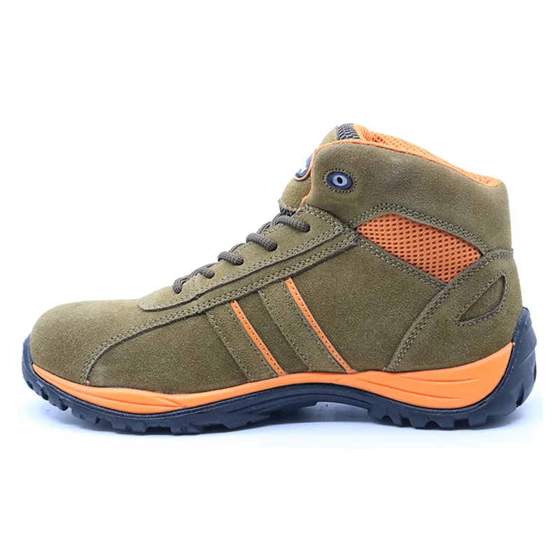 China BTA022 High ankle pu injection oil acid resistant work shoes safety manufacturer