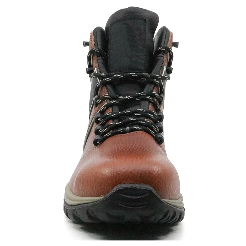 China BTA034 PU injection CE composite toe puncture proof leather safety boots manufacturer