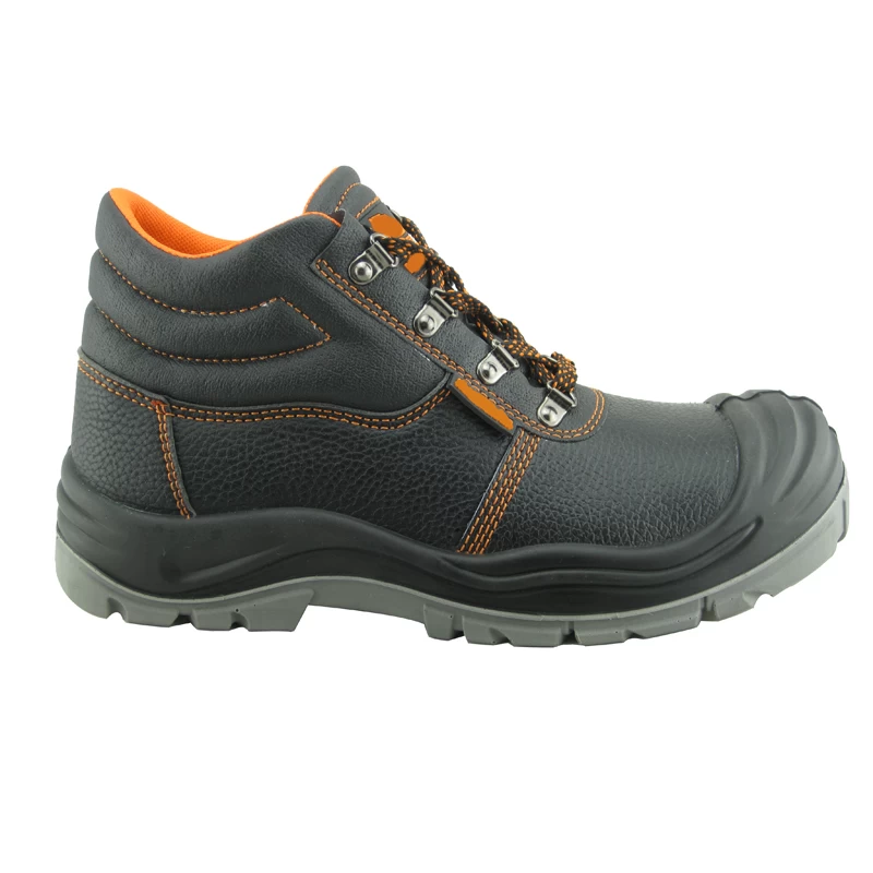 China Big toe action leather PU sole construction safety shoes manufacturer