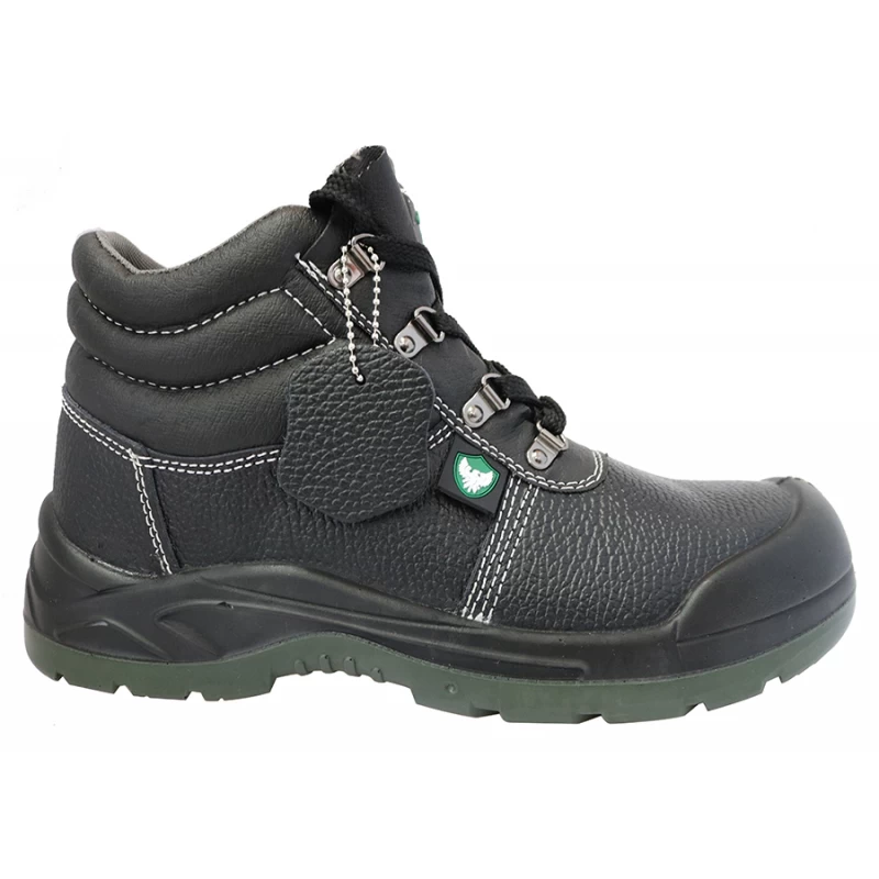 China Leather upper PU sole steel toe industrial safety shoes manufacturer