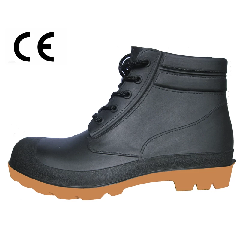 China CE certificate ankle PVC safety shoes manufacturer
