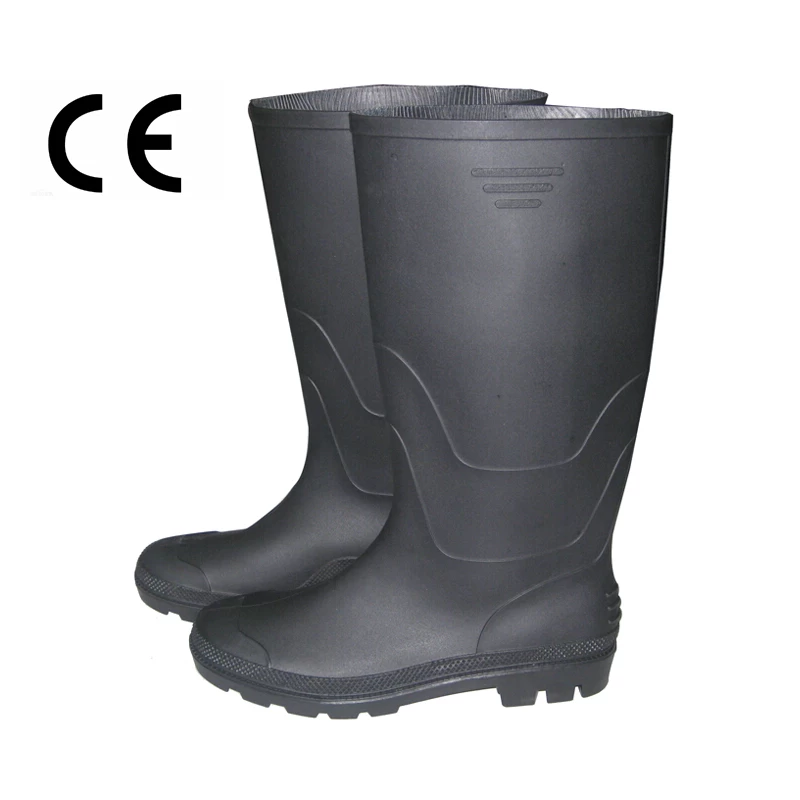 China CE standard lightweight plastic PVC rain boots manufacturer