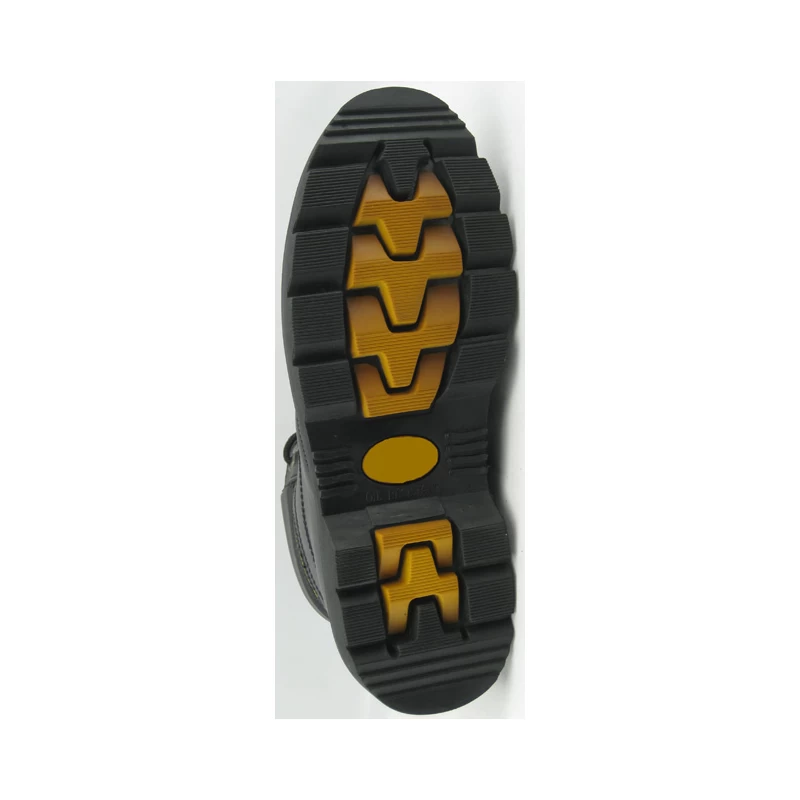 China Corrected leather rubber sole goodyear safety boots with steel toe manufacturer