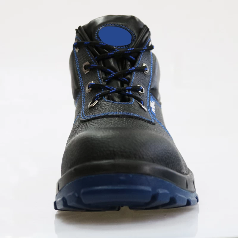 China DTA005 genuine leather pu injection safety shoes manufacturer