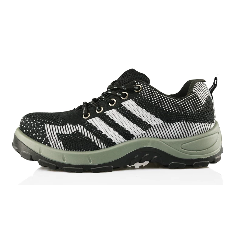 China DTA006 three D flying weaving pu sole sport type safety shoes manufacturer