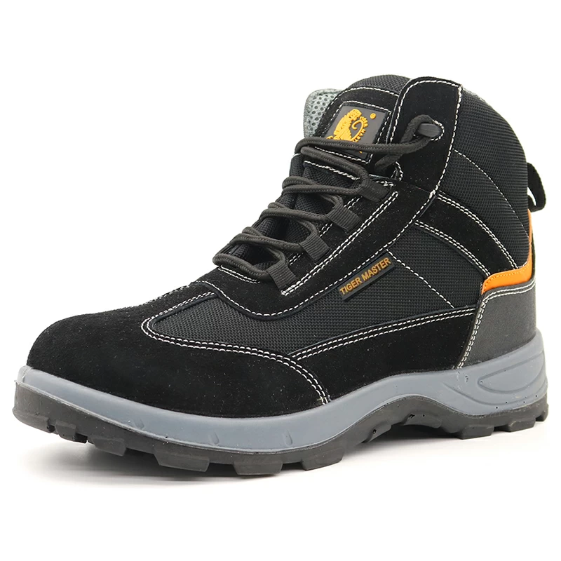 China DTA031B Anti slip suede leather puncture proof breathable sport safety boot steel toe manufacturer