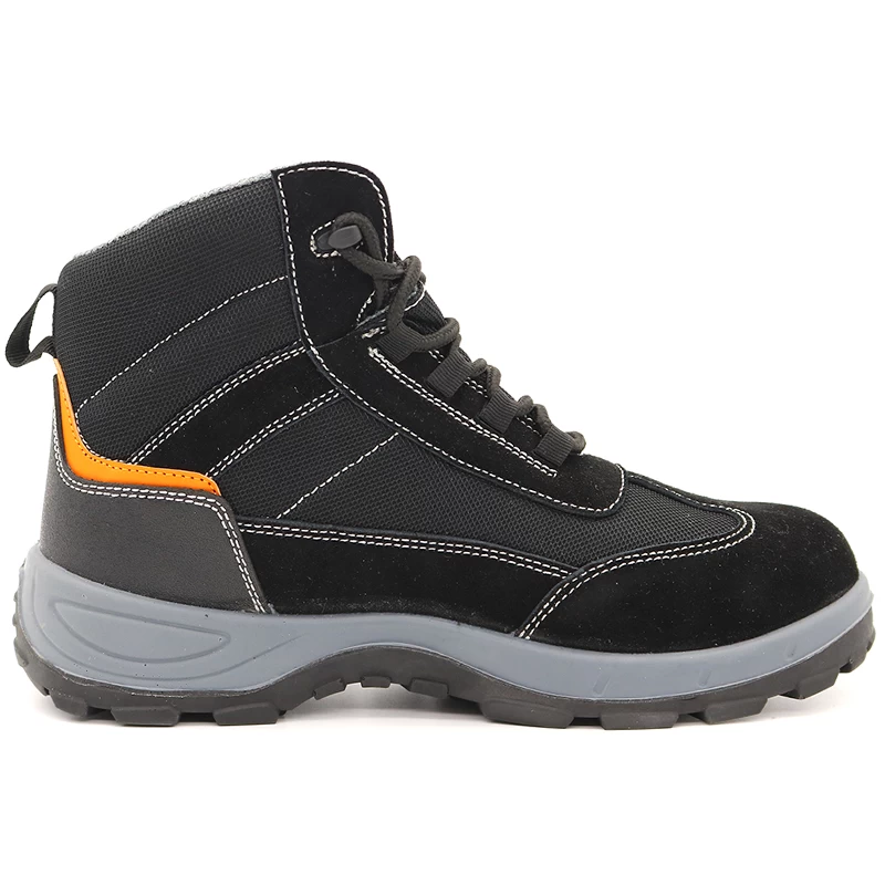 中国 DTA031B防滑绒面皮革防穿刺透气运动安全靴钢头 制造商