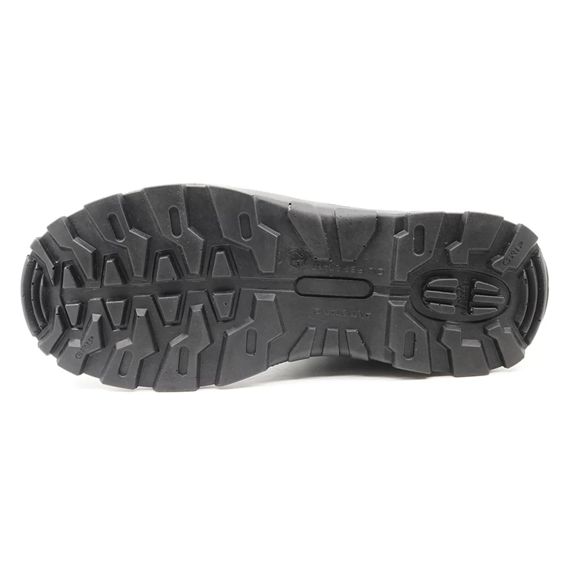 China DTA036 couro preto rússia sapatos de segurança industrial biqueira de aço fabricante