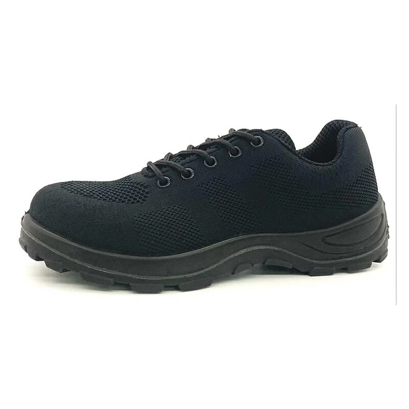 China DTA040 black oil slip resistant steel toe puncture proof cheap sport safety shoes to work manufacturer
