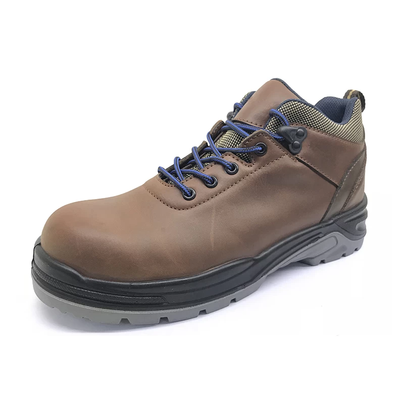 China ENS011 split nubuck leather steel toe safety boots manufacturer