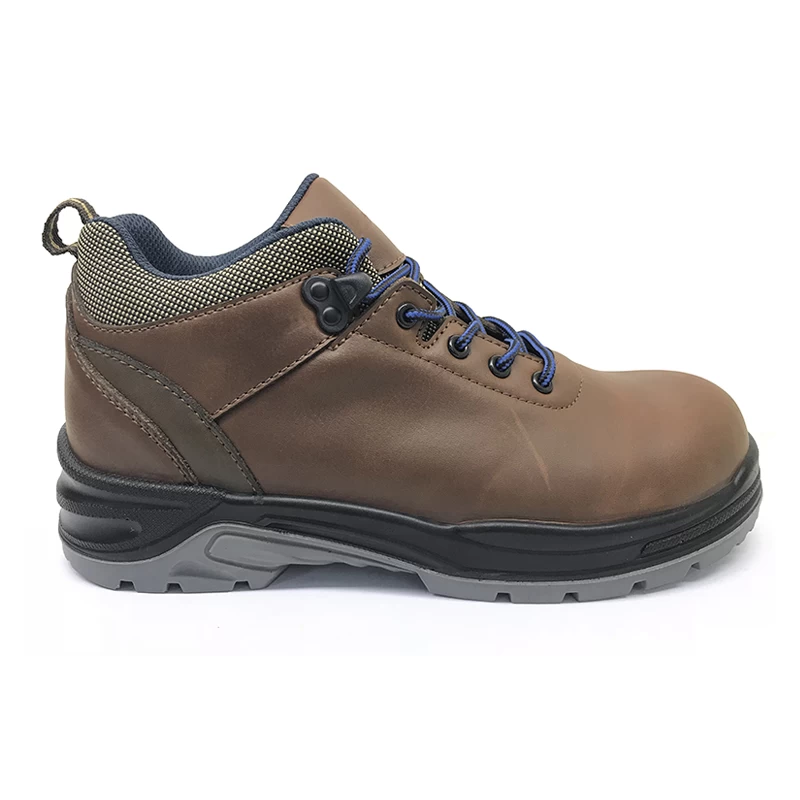 China ENS011 split nubuck leather steel toe safety boots manufacturer