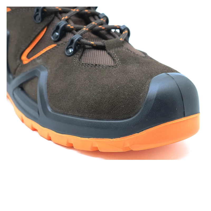 China ENS019 new style suede leather sport hiking safety shoes italy manufacturer