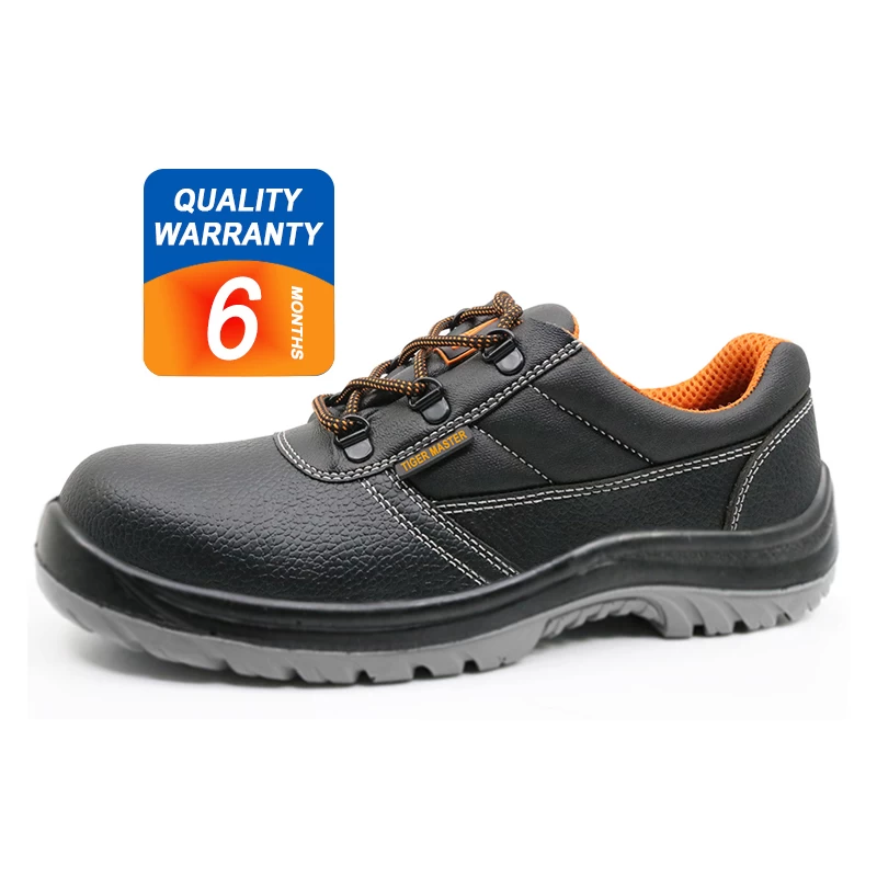 China ENS025 low ankle leather steel toe cap europe work shoe safety manufacturer