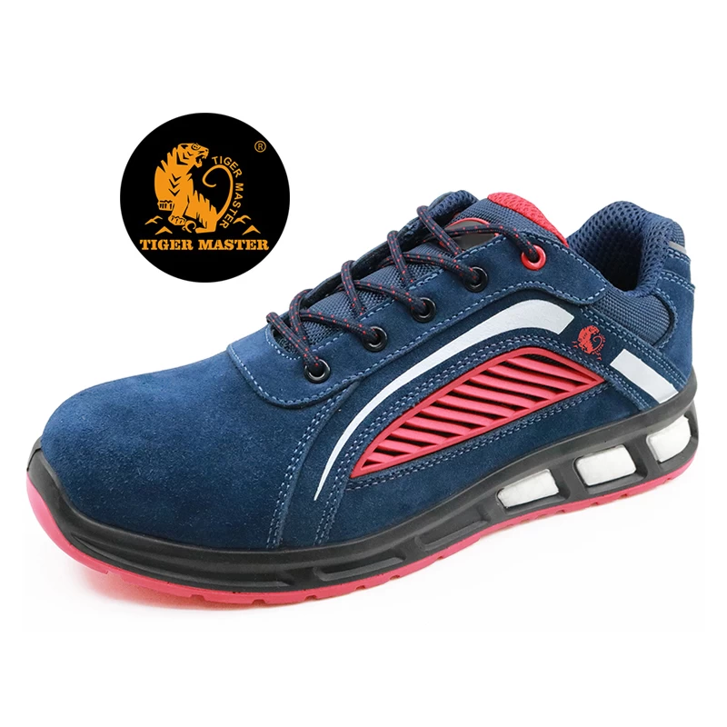 China ETPU18 oil resistant anti static suede leather sport style work shoes safety manufacturer