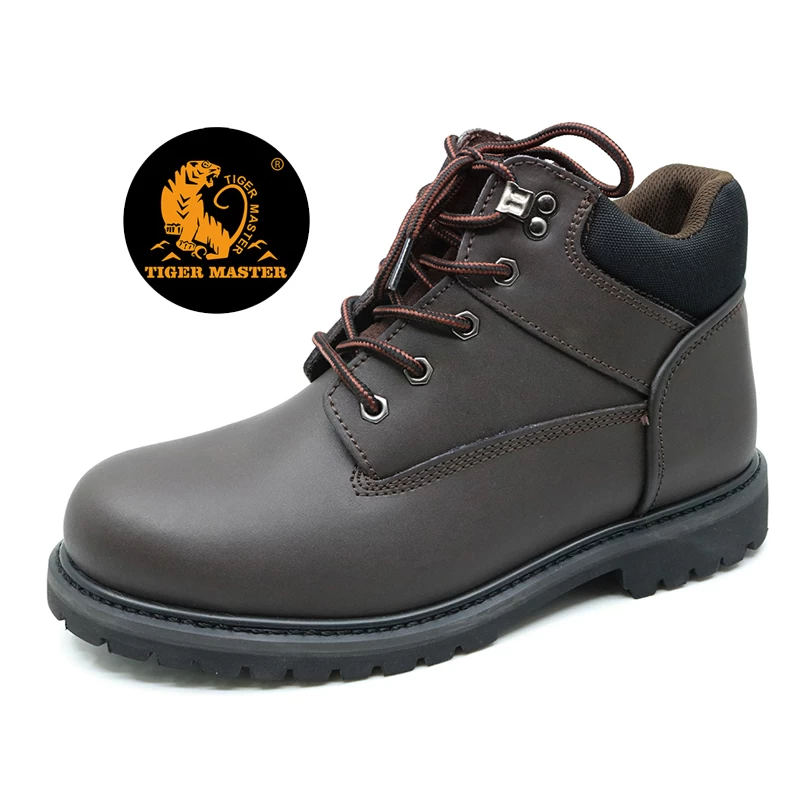 China GY008 Oil resistant leather goodyear welted safety shoes manufacturer