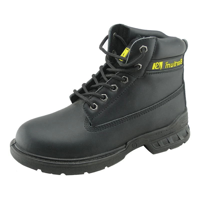 China Genuine leather PU sole work safety boots manufacturer