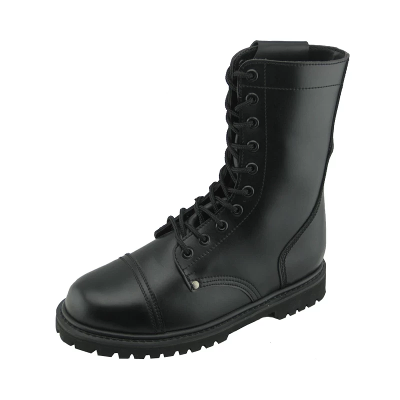 China Genuine leather goodyear welted military boots manufacturer