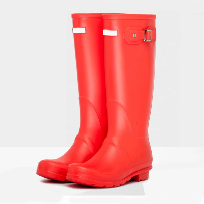 China HRB-R red hunter rain boots for women manufacturer