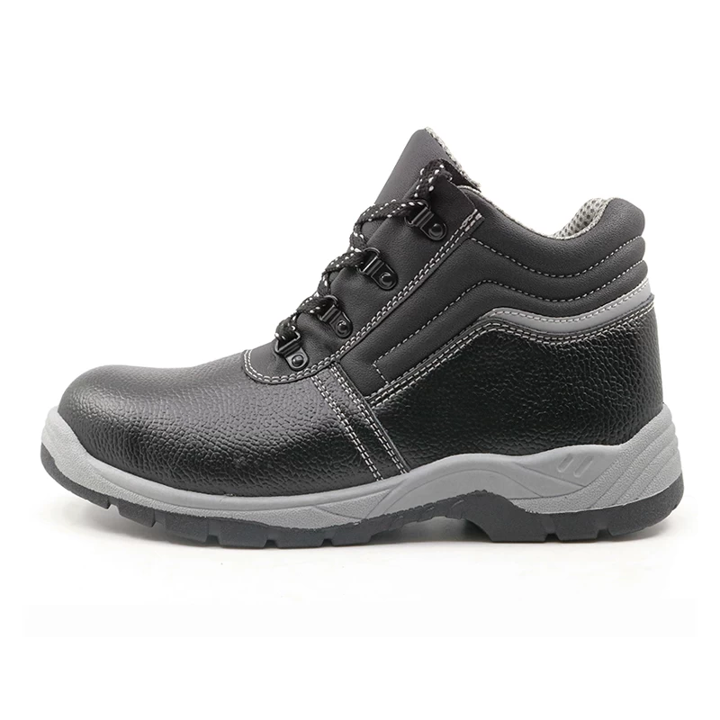 China HS2018 PVC injection leather industrial safety shoes steel toe cap manufacturer