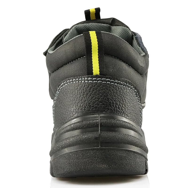 China HS3011 high ankle pu injection leather safety boots manufacturer