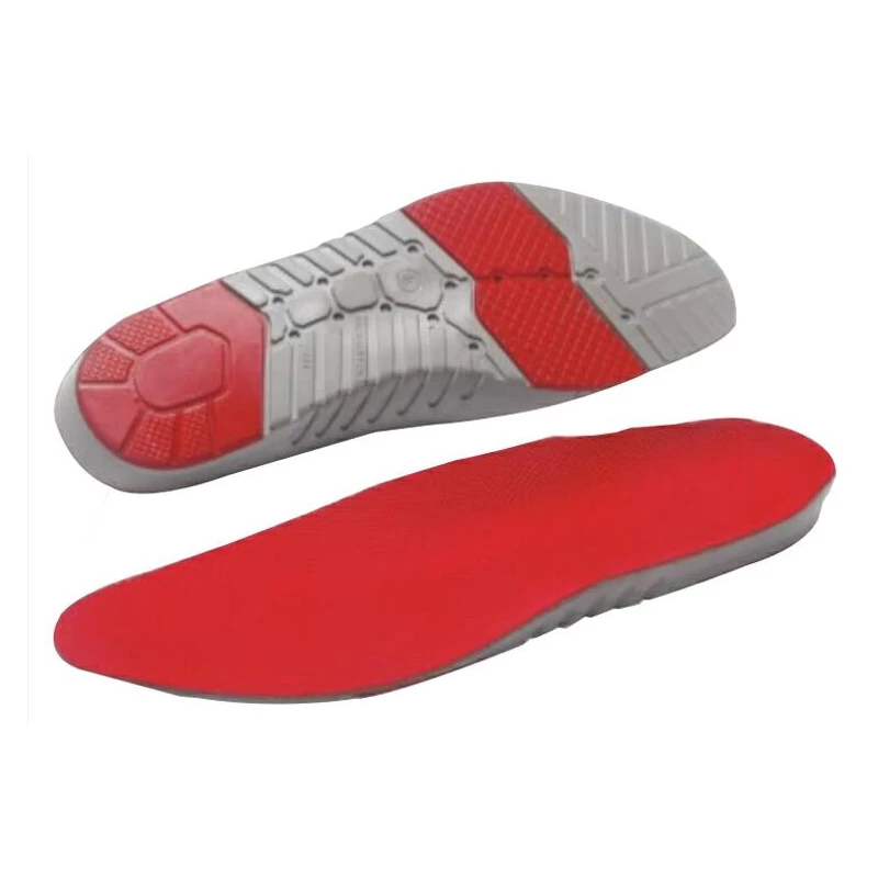 China HSI-063 absorção de choque anti-fadiga vermelha invsible aumento de altura confortável GEL PU palmilha para sapatos fabricante