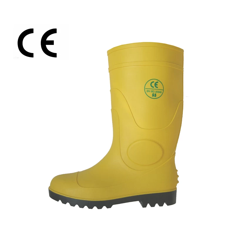 Китай Иметь сертификат CE со стальным носком и стальной пластины ПВХ дождя сапоги производителя