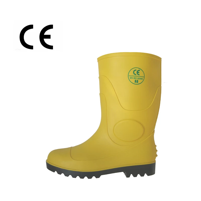 China Have CE certificate steel toe and steel plate PVC rain boots manufacturer