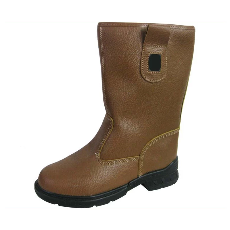 China High cut genuine leather work men safety boots manufacturer