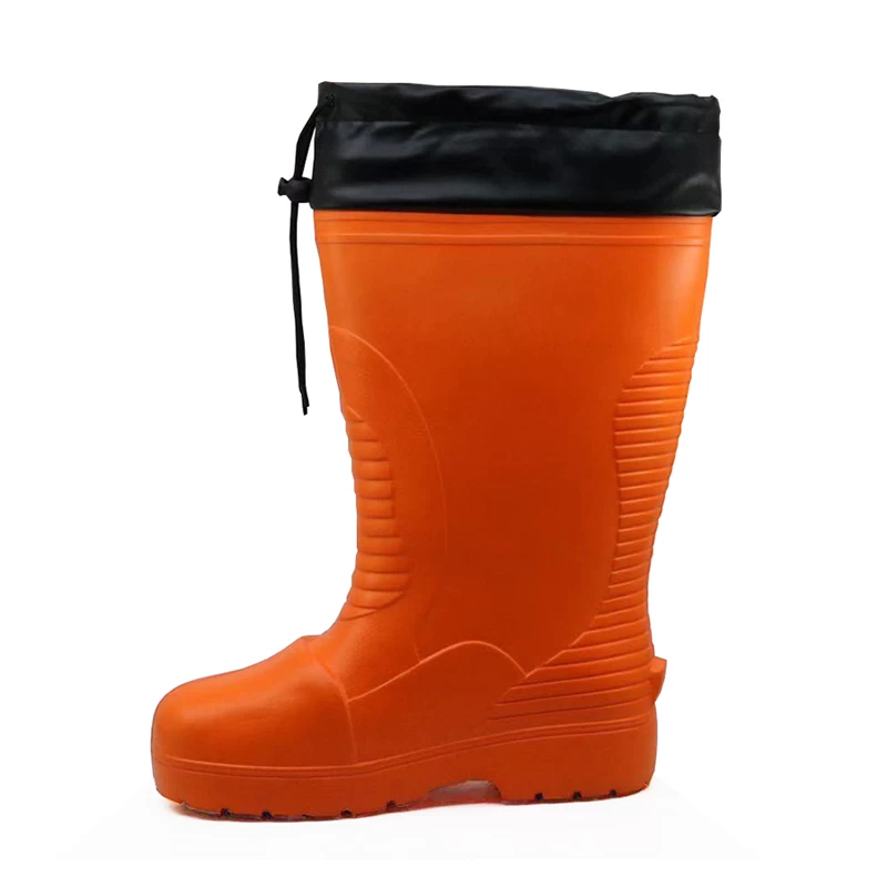 China JW-305 cold storage non slip plastic toe cap 100% EVA safety rain boots for men manufacturer