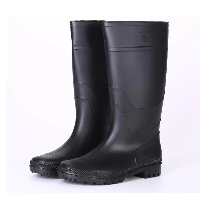 China KBBN cheap black pvc rain boots manufacturer