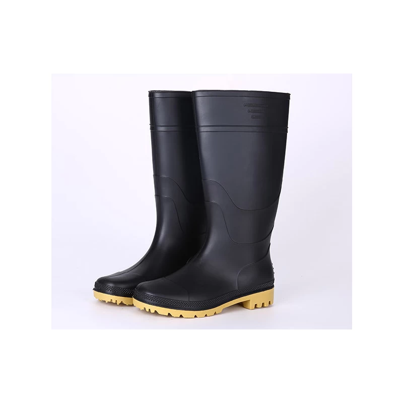 中国 KBYN黑色廉价pvc雨靴 制造商