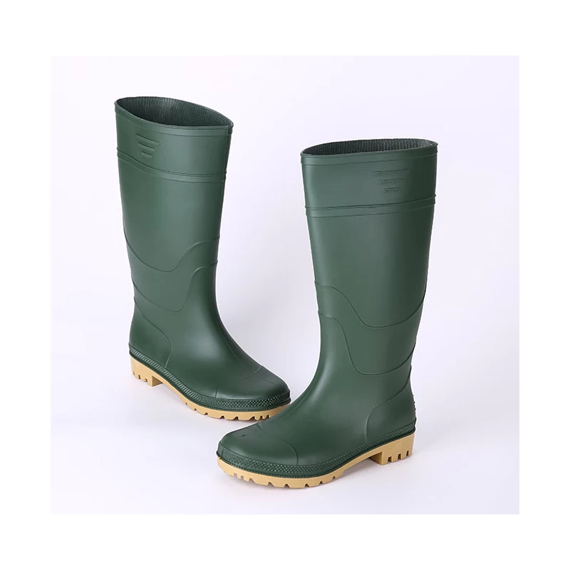 China KGYN green color farming pvc rain boots manufacturer