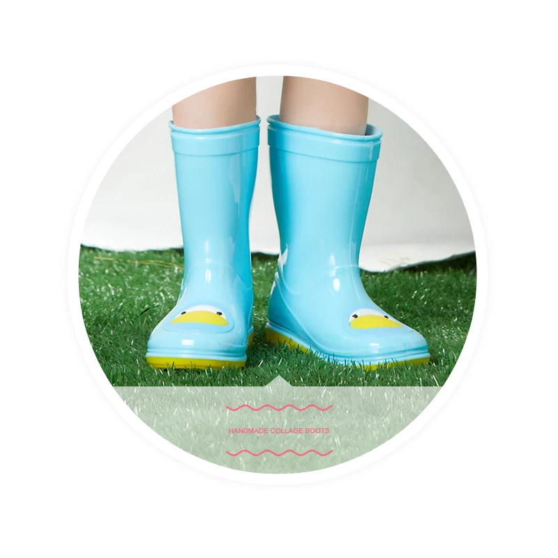 中国 KRB-001 动物可爱的半高时尚儿童雨鞋 制造商