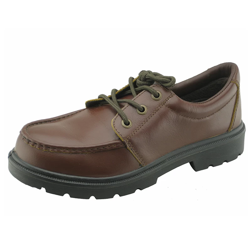 China Low cut buffalo leather PU sole safety shoes for men manufacturer