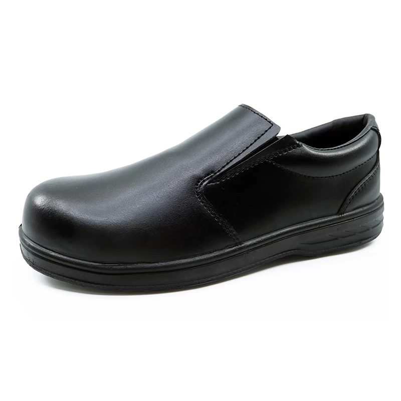 China M010 Black composite toe cap anti static executive safety shoes manufacturer
