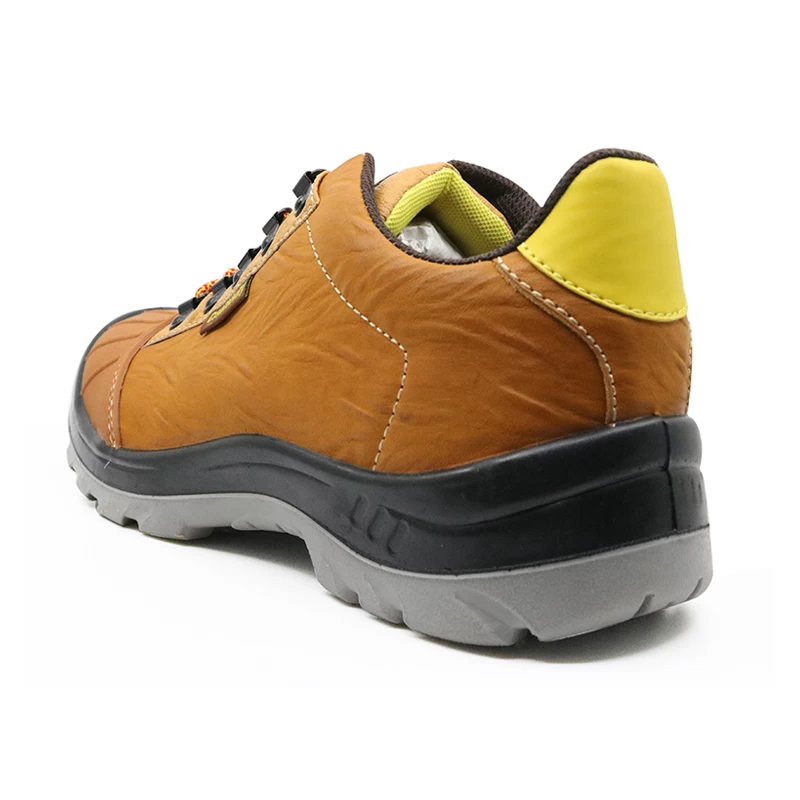 China N0180 Genuine leather steel toe anti static safety jogger shoes work safety manufacturer