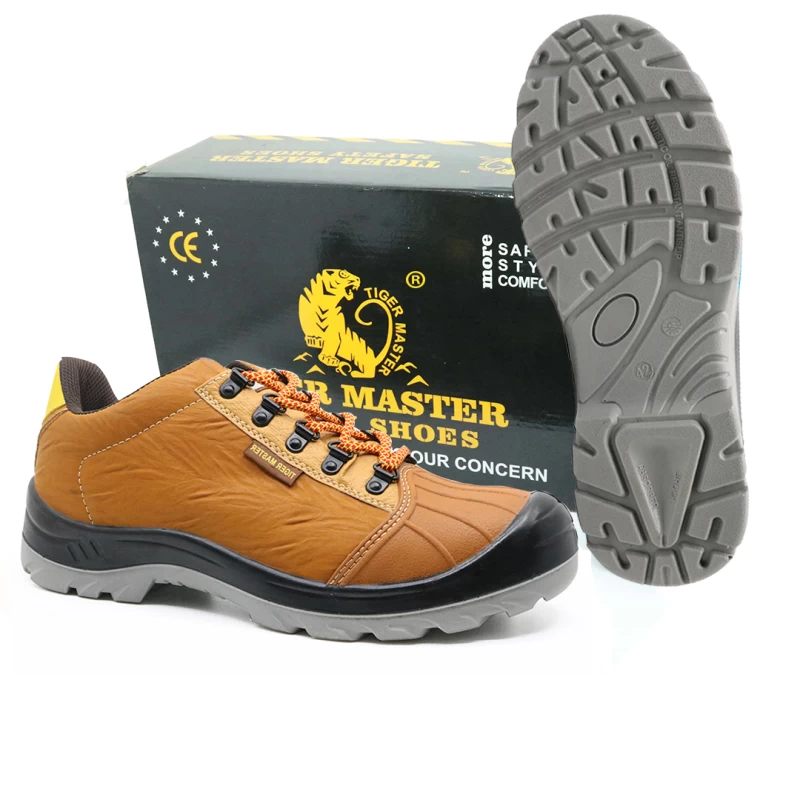 China N0181 genuine leather fiberglass toe safety jogger work shoes manufacturer