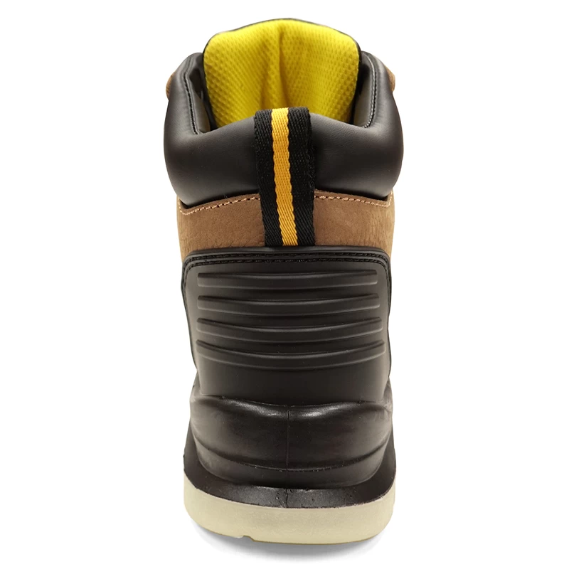 China PR001 abrasion oil resistant anti slip genuine leather safety men boots manufacturer