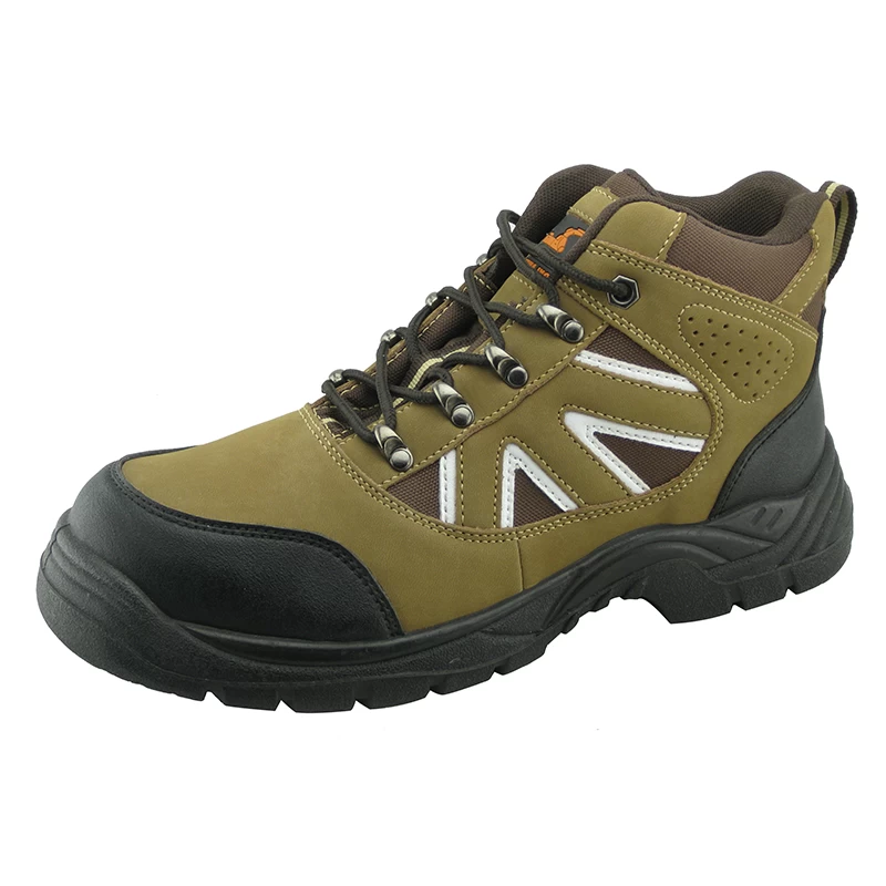 China PU nubuck leather PU sole sports style industrial safety shoes manufacturer