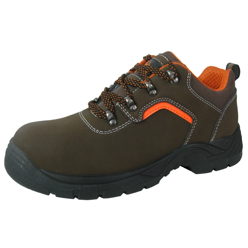China PU nubuck leather pu sole industrial safety shoes manufacturer