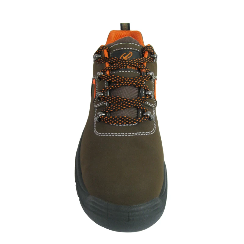 China PU nubuck leather pu sole industrial safety shoes manufacturer