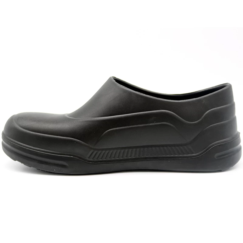 China PUS02 Black oil water resistant anti slip non safety restaurant kitchen chef work shoes manufacturer