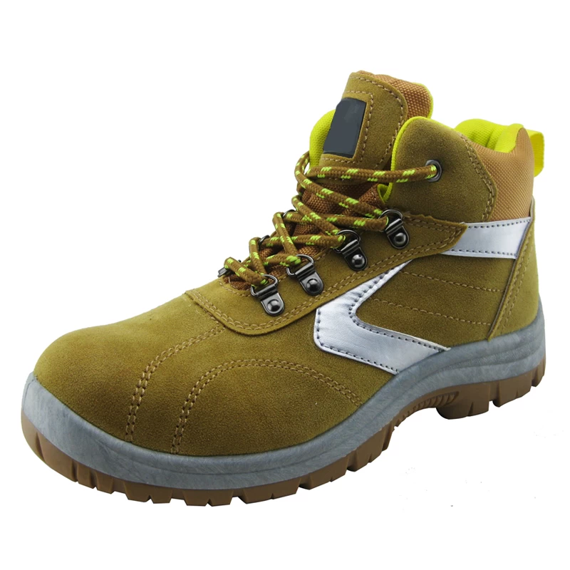 China PVC injection microfiber leather cheap safety shoes manufacturer