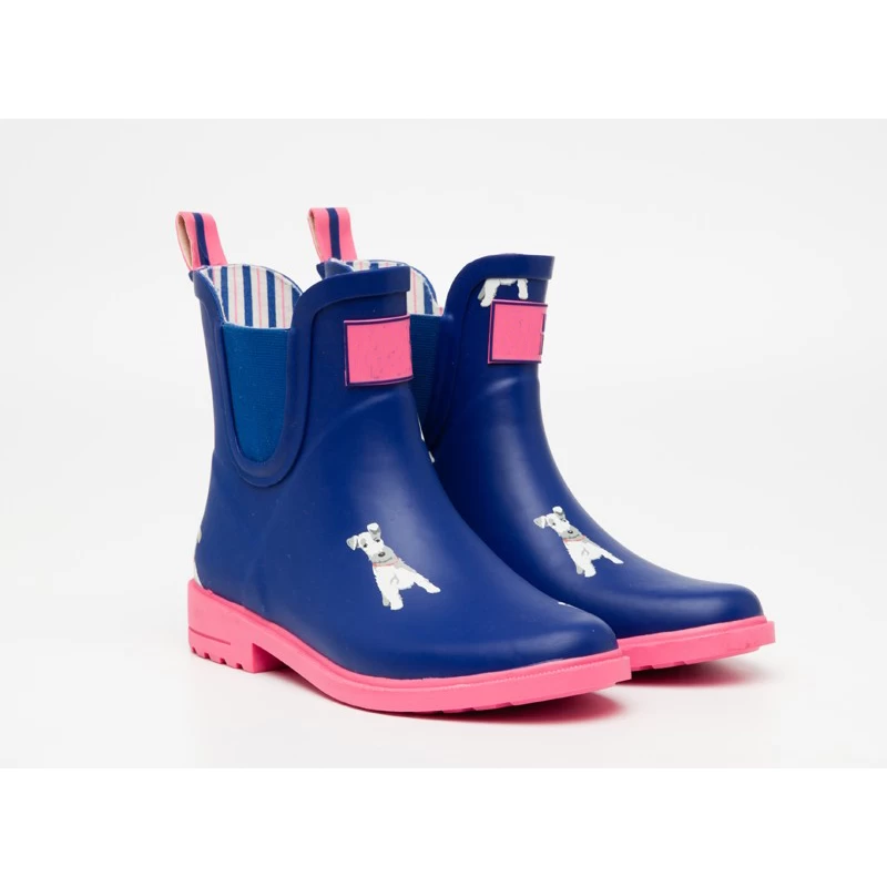 China RB-002 beautiful unique style ladies rubber boots manufacturer